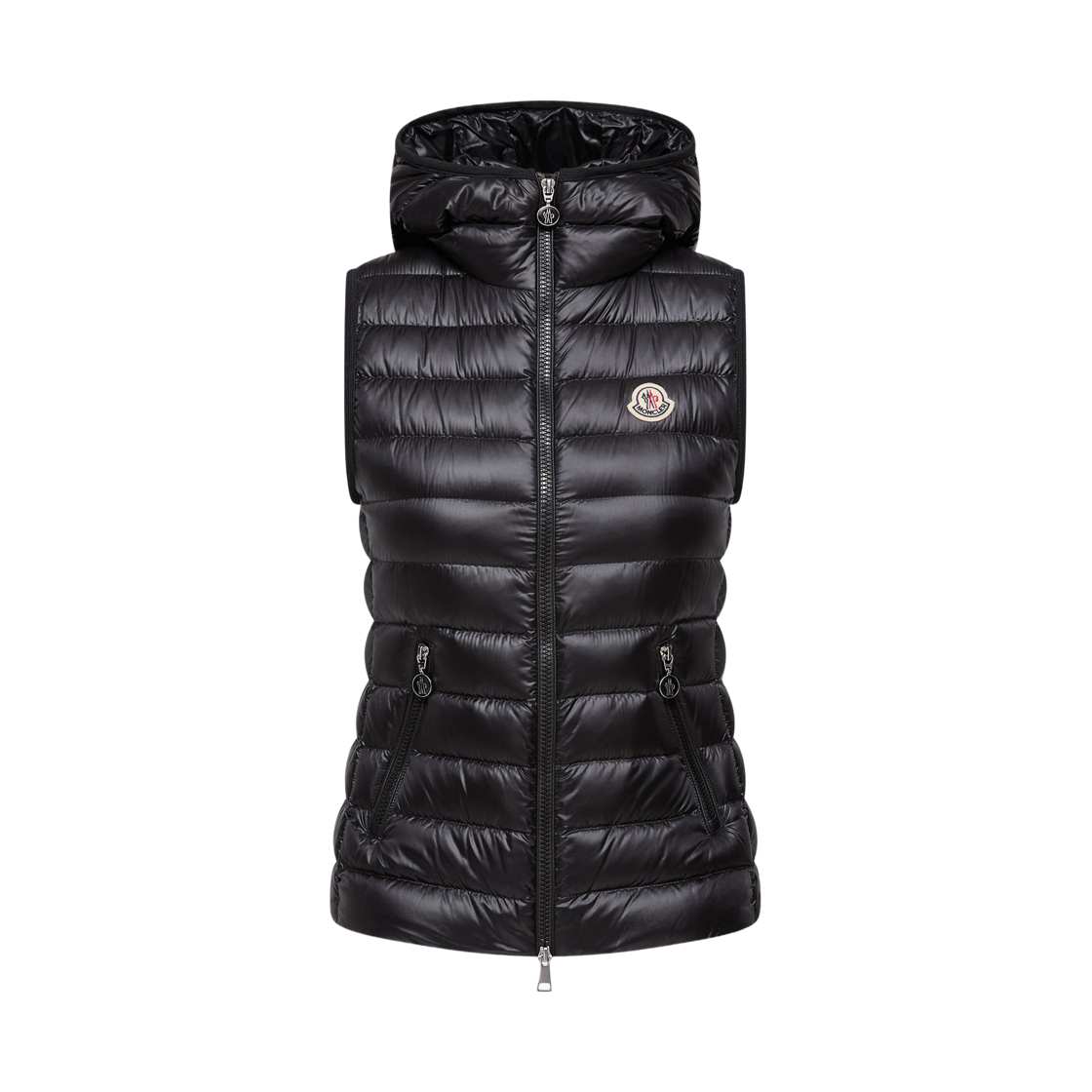(W) 몽클레르 글리코세 후드 다운 베스트 블랙 - 26SS((W) Moncler Glycosse Hooded Down Vest Black - 26SS) - 1