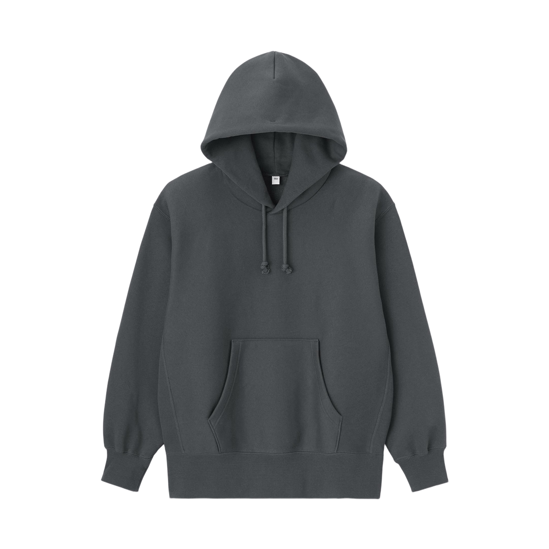 347965-07 GU Heavyweight Sweat Hoodie Gray
