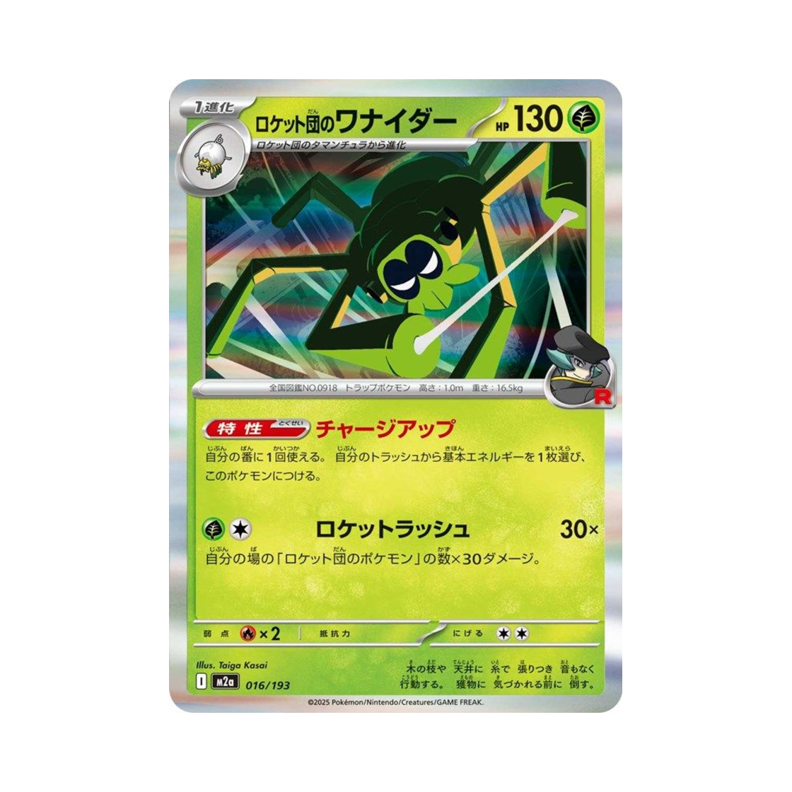 포켓몬 TCG 로켓단의 트래피더 메가 드림 ex (일어판)(Pokemon TCG Team Rocket's Spidops Mega Dream ex (Japanese Ver.))