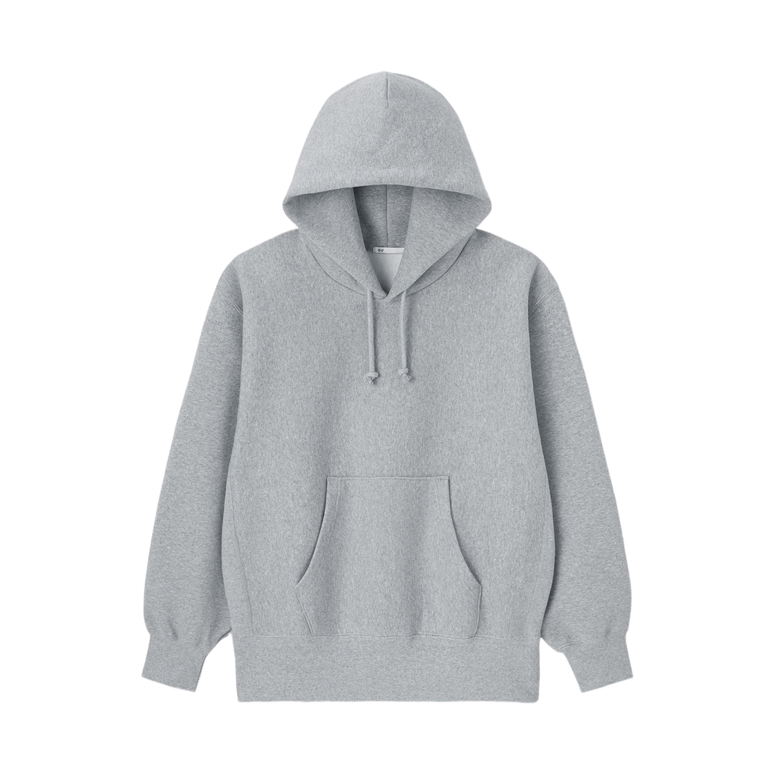 347965-03 GU Heavyweight Sweat Hoodie Gray