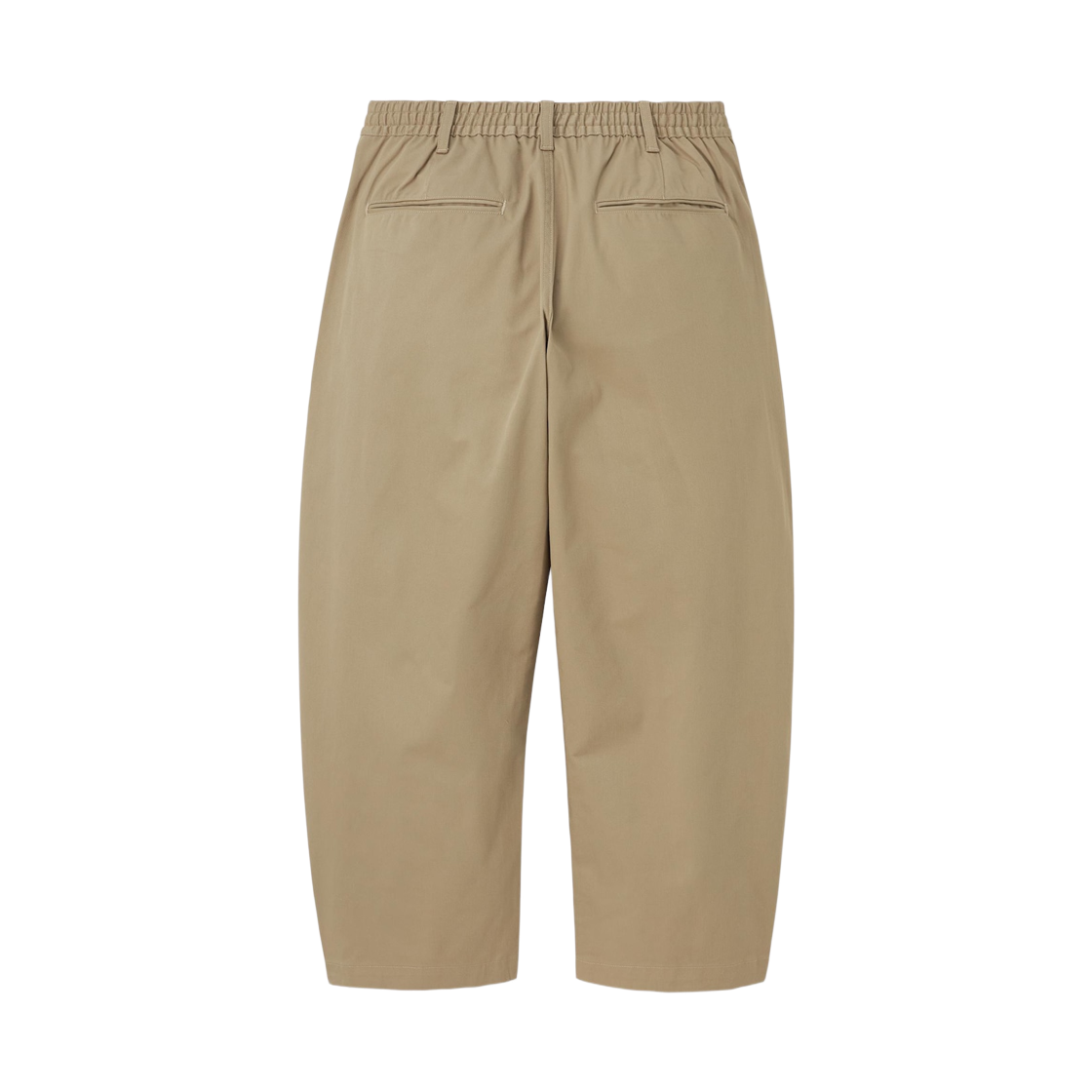 GU 치노 배럴 레그 팬츠 레귤러 베이지(GU Chino Barrel Leg Pants Regular Beige) - 2