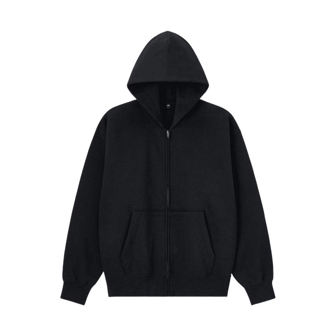 GU 헤비 웨이트 스웨트 풀집 파카 블랙(GU Heavy Weight Sweat Full Zip Parka Black)