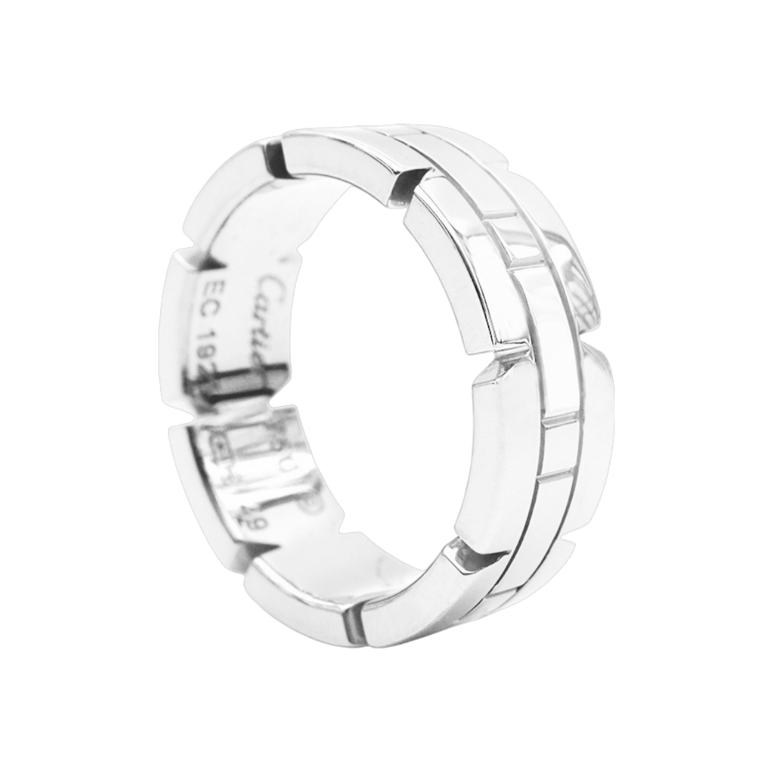ITP3SBGOGWSW Cartier B4059900 18K White Gold Tank Francaise Ring Size 49