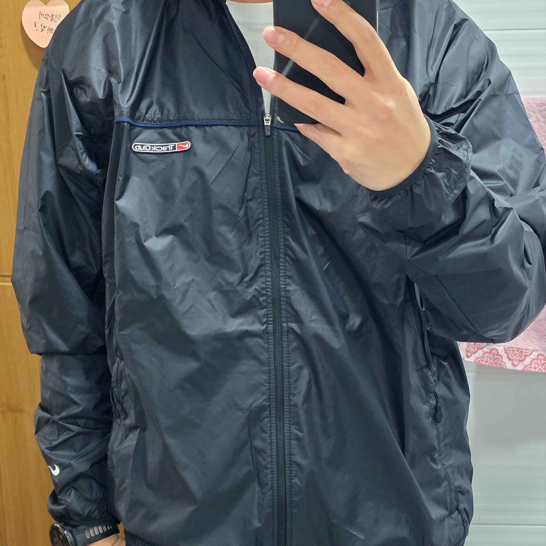 Nike Track Club Storm-Fit Running Jacket Black - Asia 착용 스타일 - 2