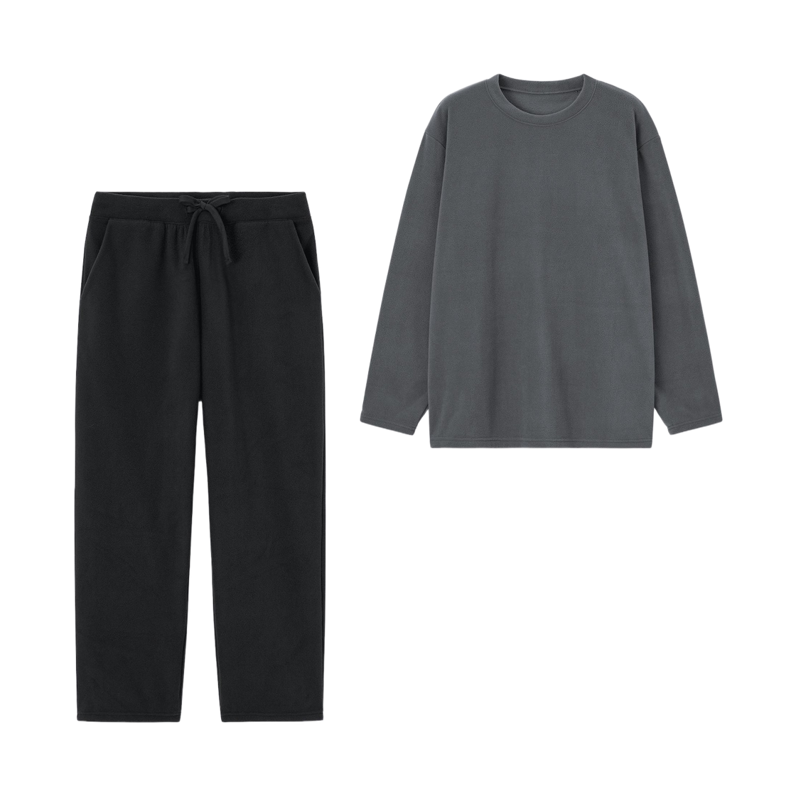 358190-07 GU Fleece Lounge Set Gray