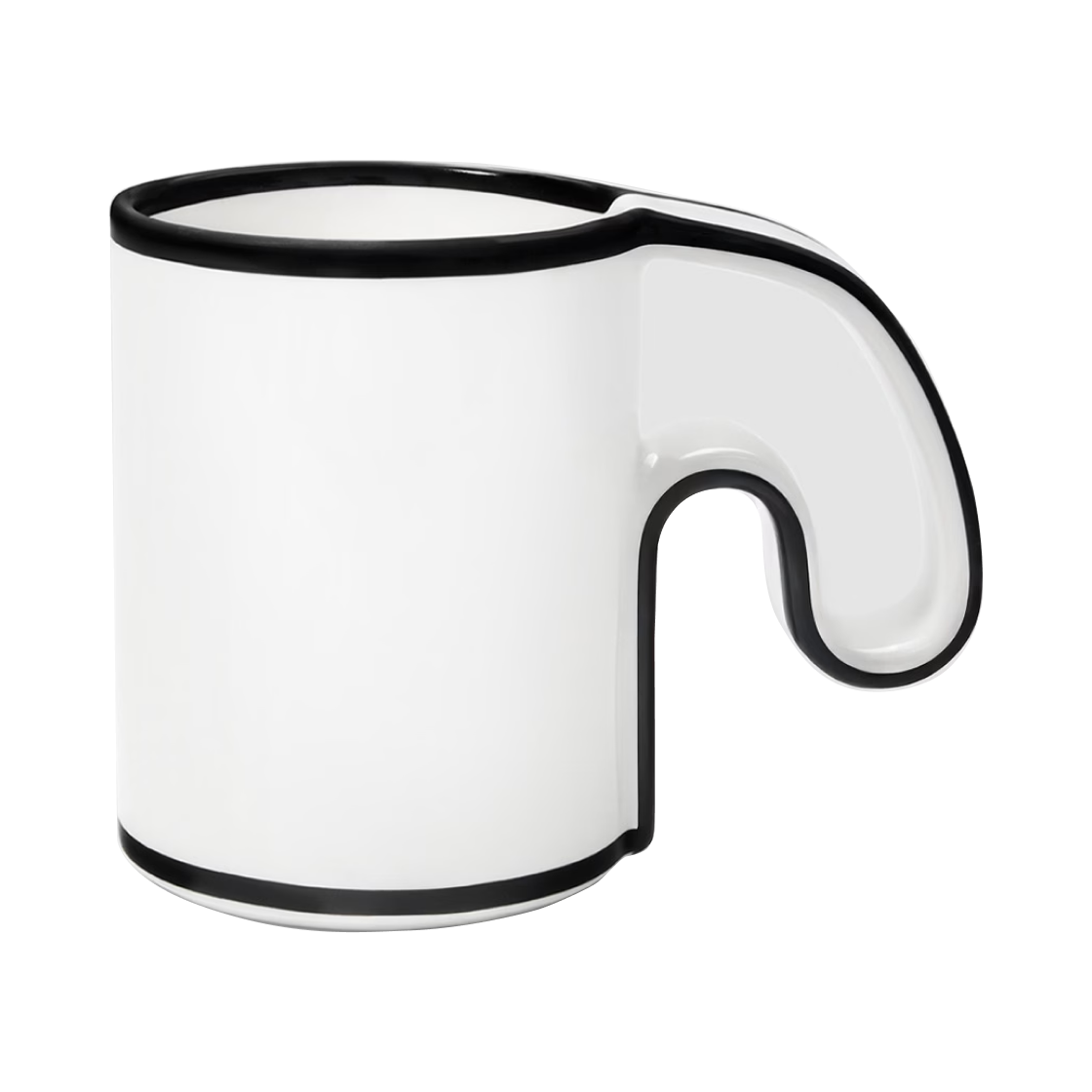 누플랏 라인 머그 L 블랙(Nuflaat Line Mug L Black)