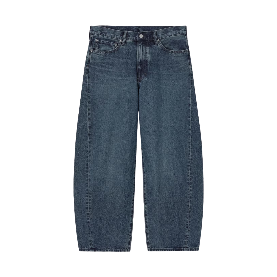 GU 배럴 레그 진 레귤러 블루