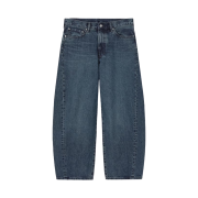 GU Barrel Leg Jeans Regular Blue