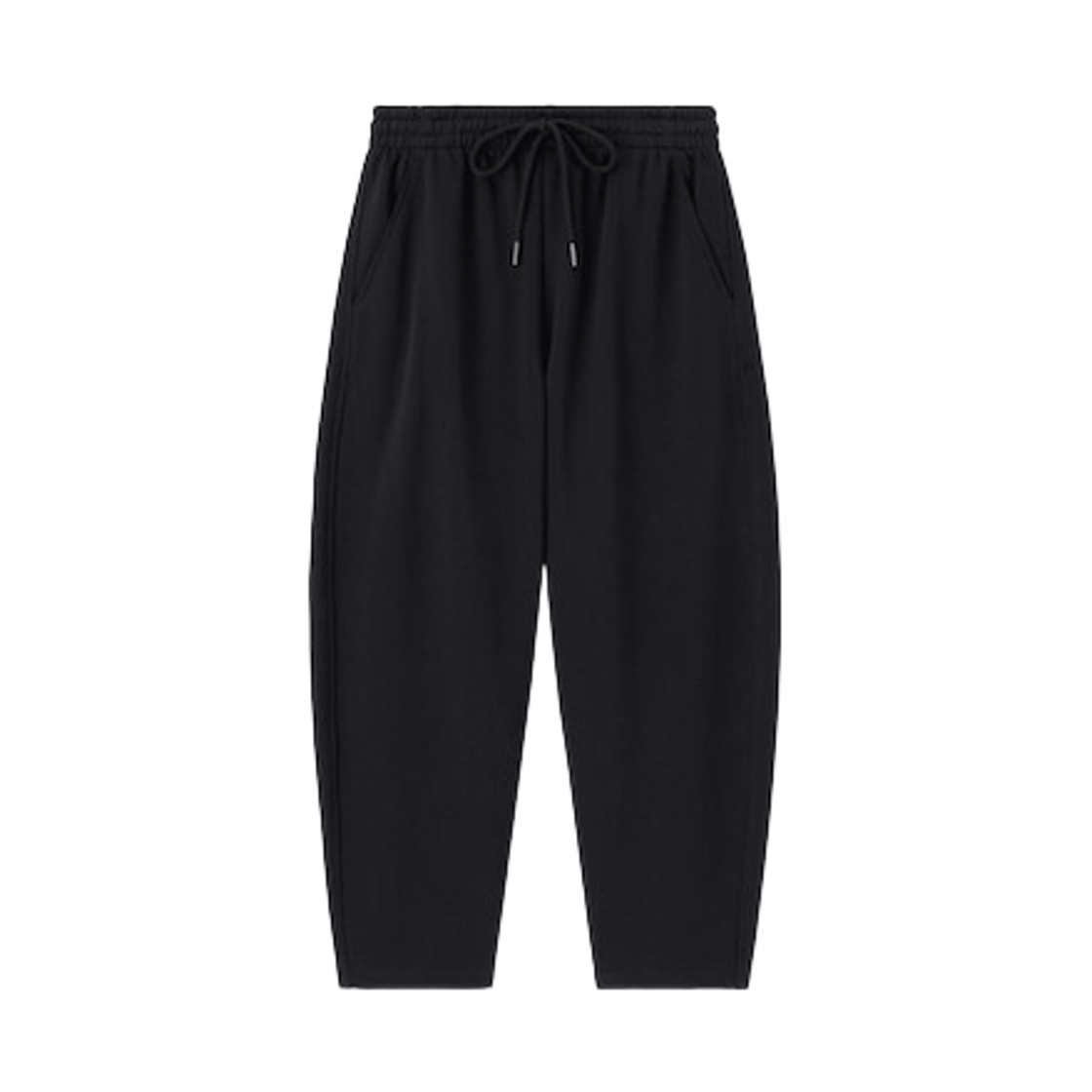 359982-09 (W) GU Sweat Barrel Ankle Pants +EC Short Black
