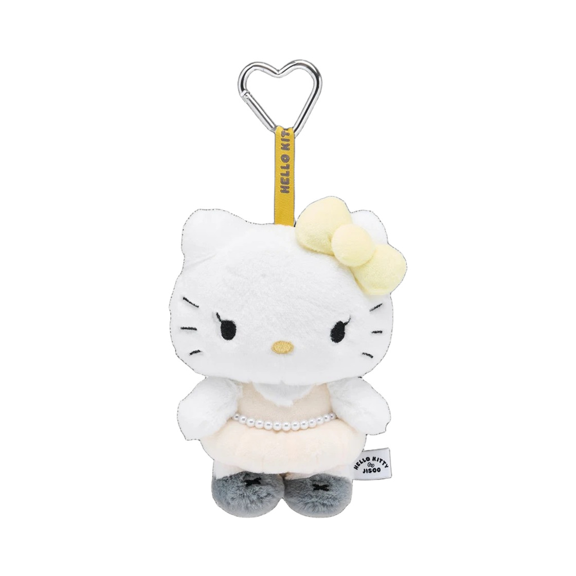 헬로키티 x 지수 플러시 키링 아이보리 (개봉 박스)(HELLO KITTY x JISOO Plush Keychain Ivory (Opened Case))