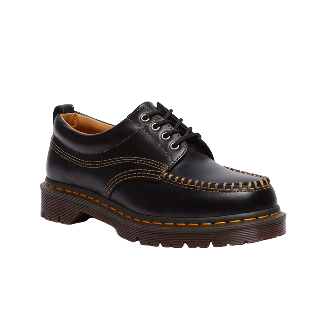 닥터마틴 로웰 4 아이 슈 블랙 아날린 - 26SS(Dr. Martens Lowell 4 Eye Shoe Black Analine - 26SS) - 2