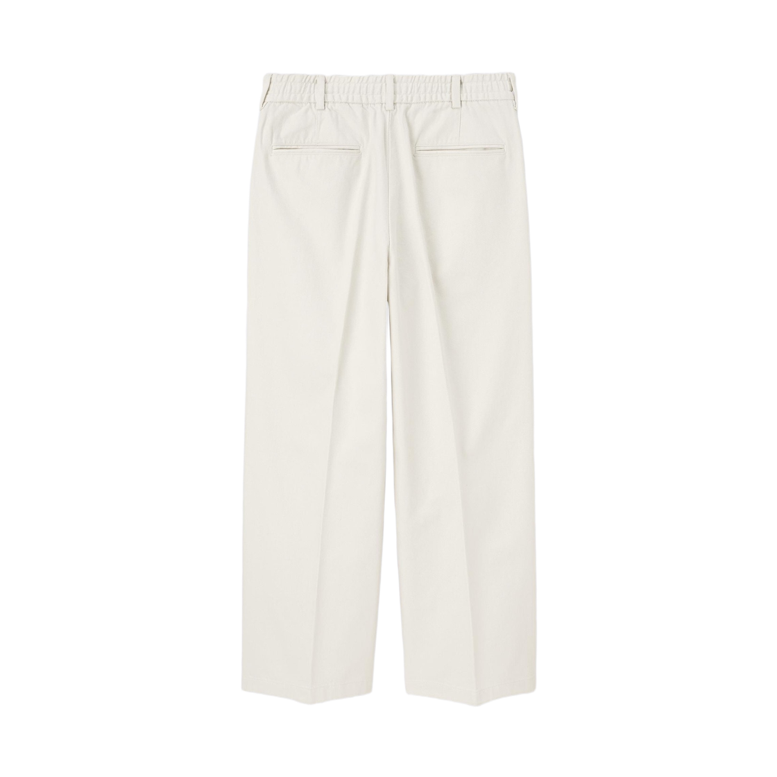 GU 트윌 와이드 스트레이트 팬츠 오프 화이트(GU Twill Wide Straight Pants Off White) - 2