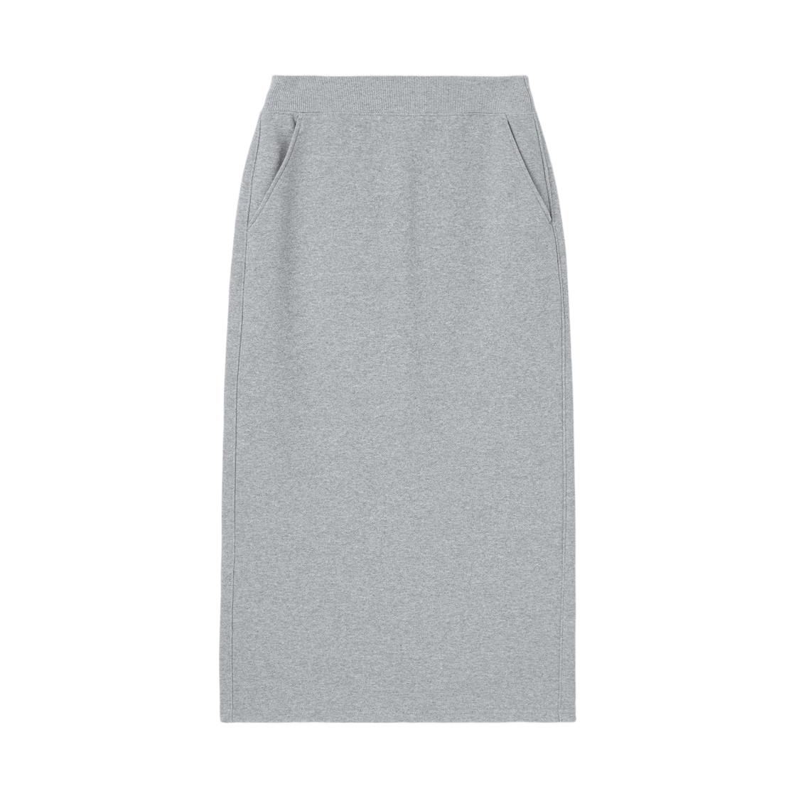 357985-03 (W) GU Heavyweight Sweat Narrow Skirt Gray