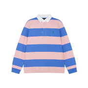 [20% 적립] Polo Ralph Lauren Classic Fit Striped Jersey Rugby Shirt Pink - 25FW