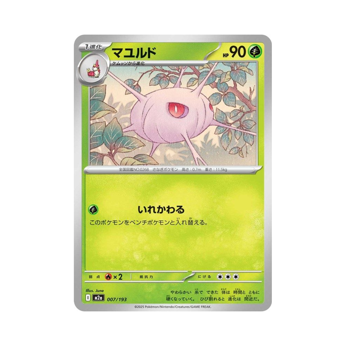포켓몬 TCG 카스쿤 메가 드림 ex (일어판)(Pokemon TCG Cascoon Mega Dream ex (Japanese Ver.)) - 1