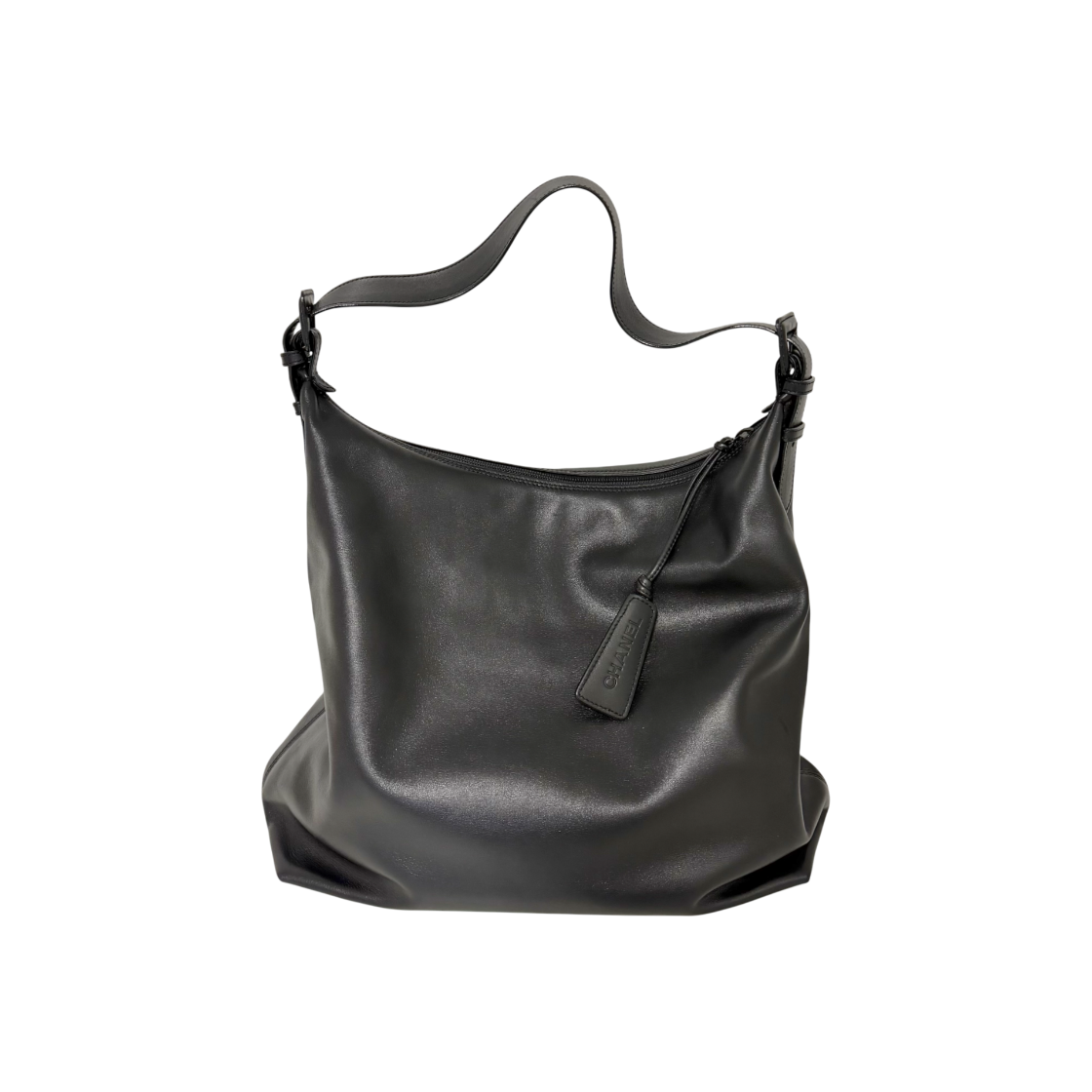 ITVO5R5EVVL9 Chanel Vintage Soft Leather Hobo Bag