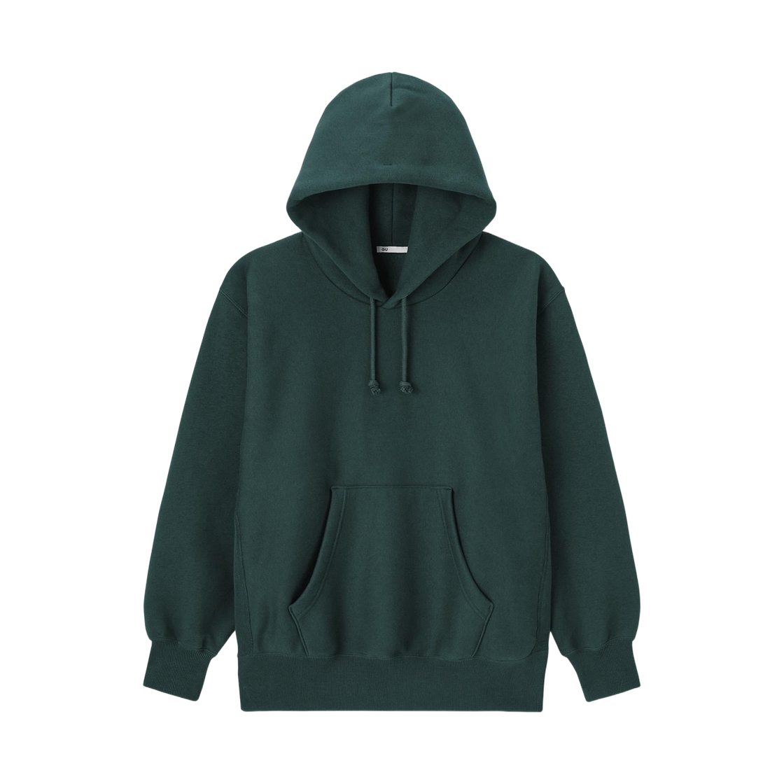 347965-58 GU Heavyweight Sweat Hoodie Dark Green
