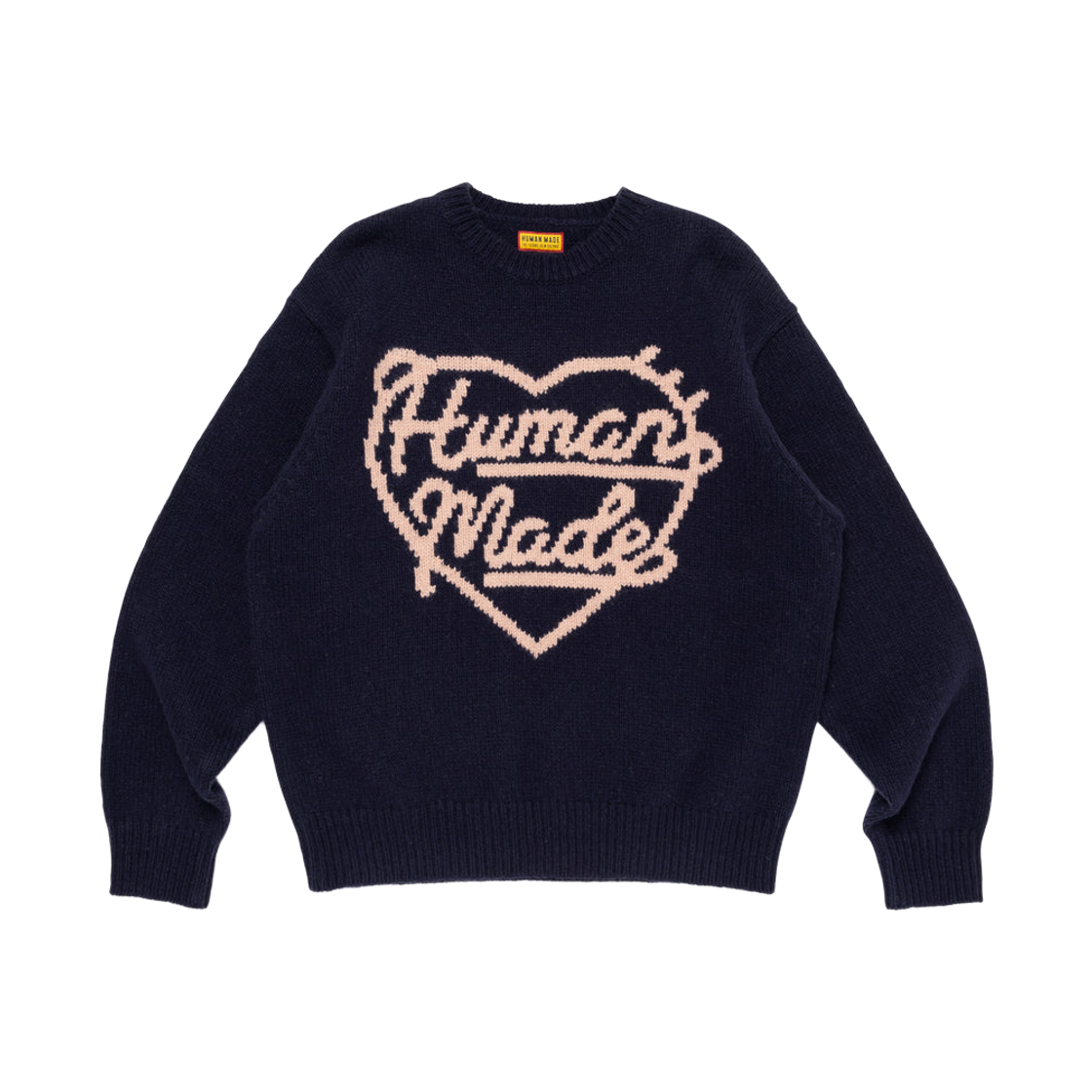 휴먼 메이드 하트 니트 스웨터 네이비(Human Made Heart Knit Sweater Navy)