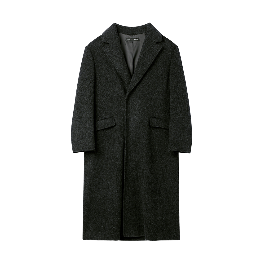 웨슬리휴스턴 리오 핸드메이드 울 노치드 하프 더블 코트 블랙(WESLEY HYUSTON Rio Handmade Wool Notched Half Double Coat Black)