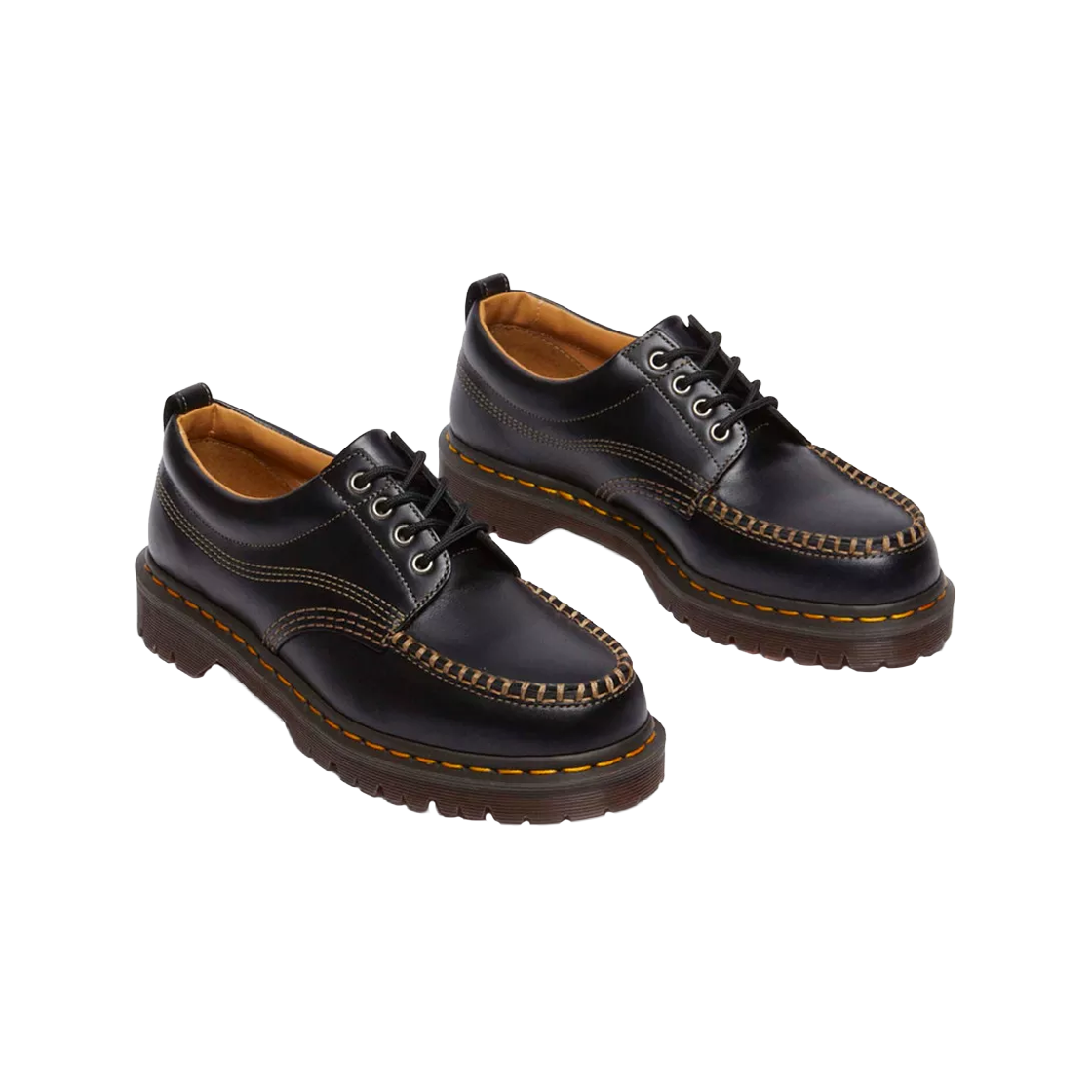닥터마틴 로웰 4 아이 슈 블랙 아날린 - 26SS(Dr. Martens Lowell 4 Eye Shoe Black Analine - 26SS) - 3