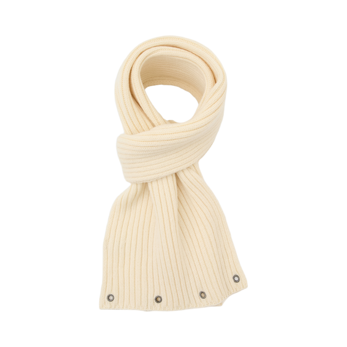 R25W005EKIV ROMANTINUER Eyelet Knit Muffler - Ivory