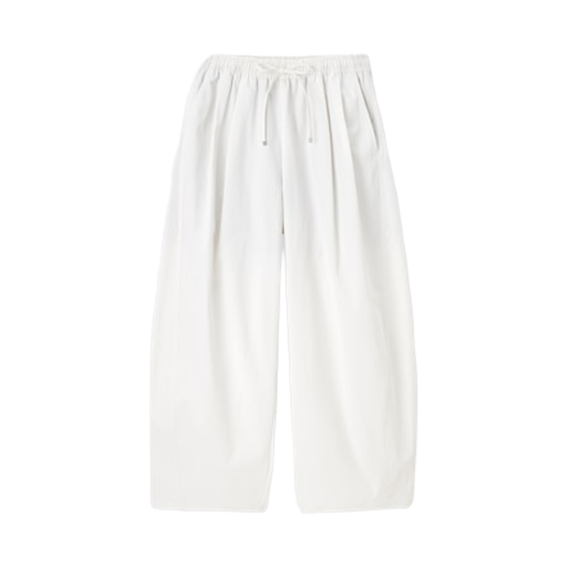 (W) GU 배럴 앵클 팬츠 오프 화이트((W) GU Barrel Ankle Pants Off White)