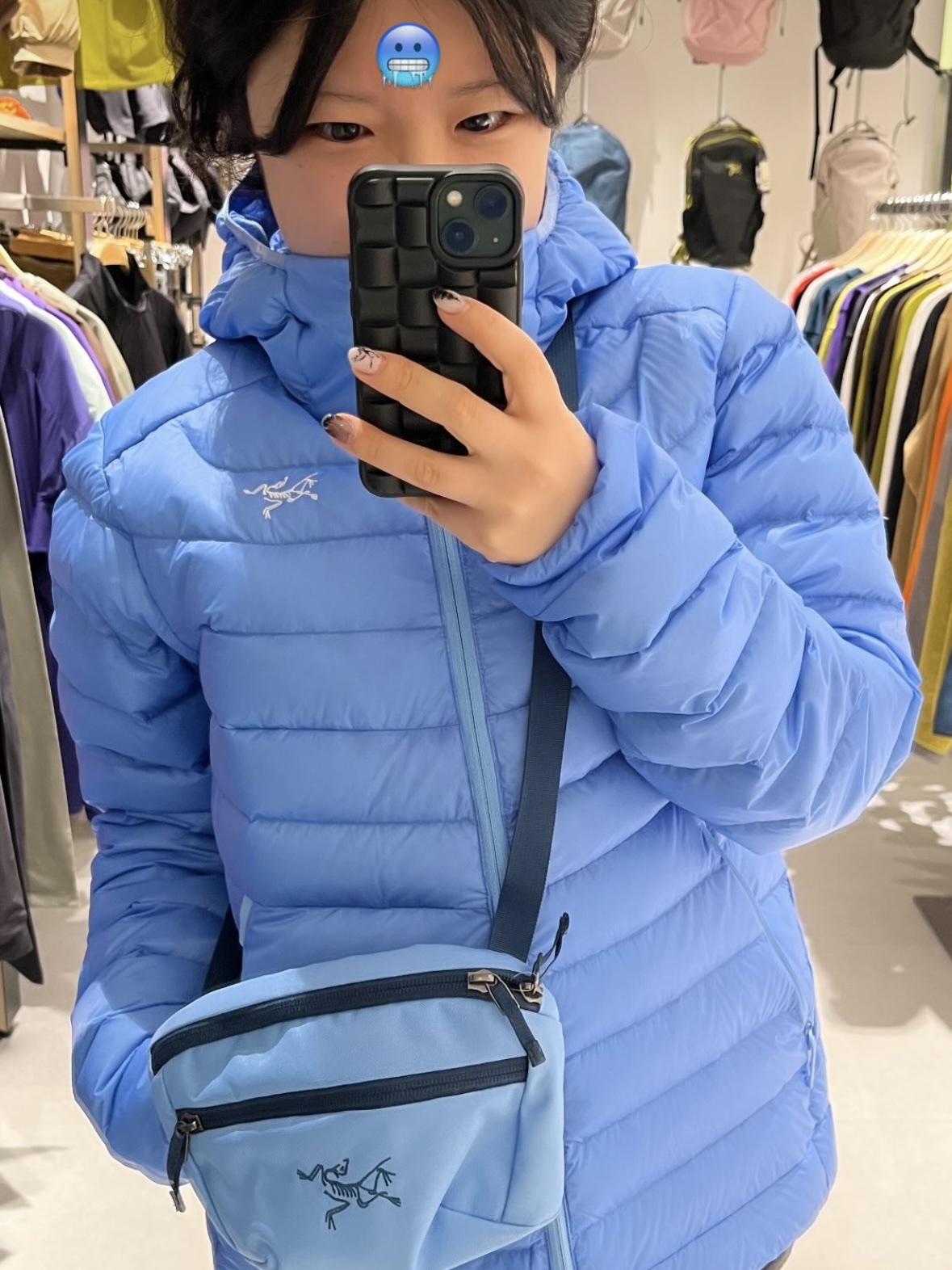 (W) Arc'teryx Cerium Hoody Glacial 착용 스타일