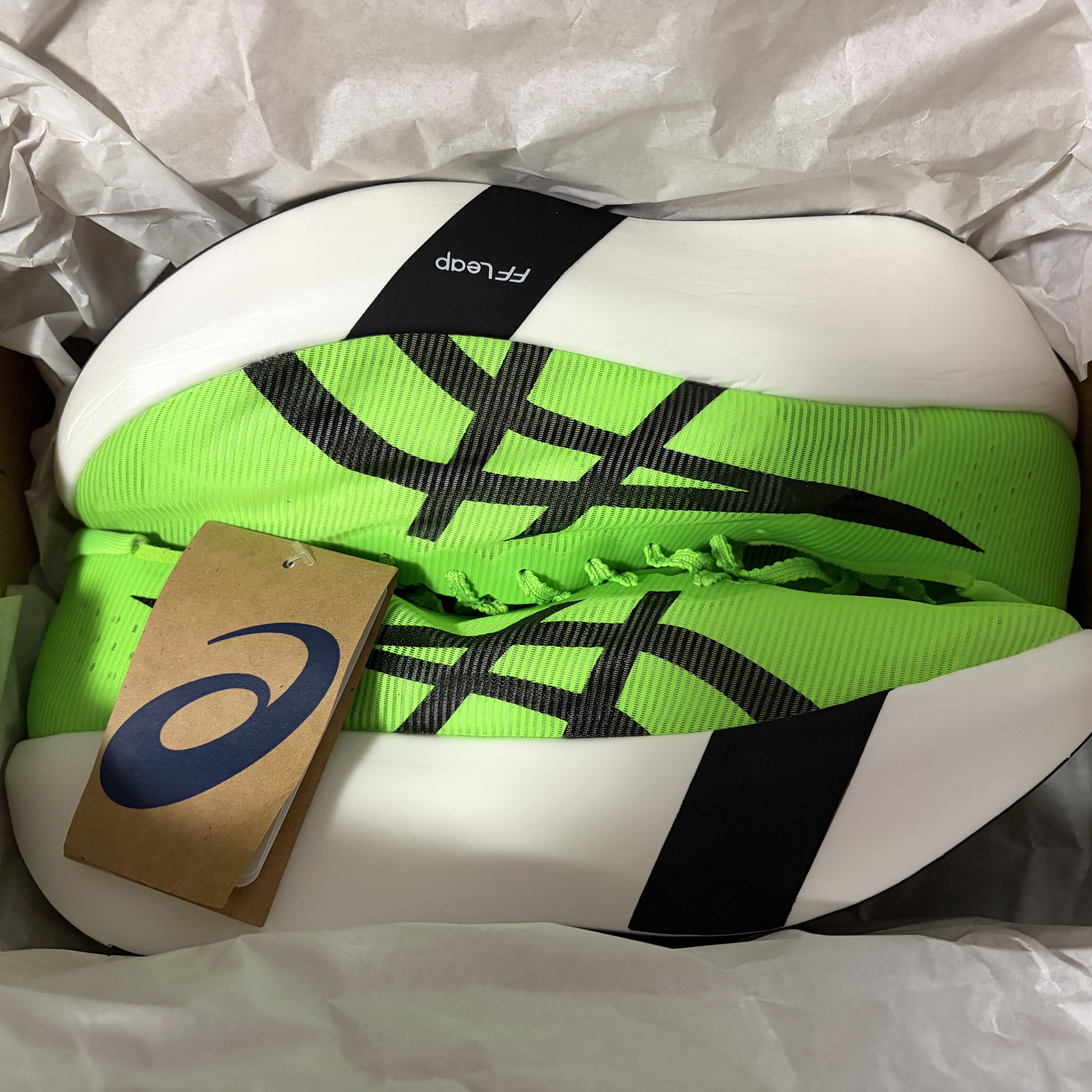 Asics Metaspeed Ray Green Gecko Black 착용 스타일