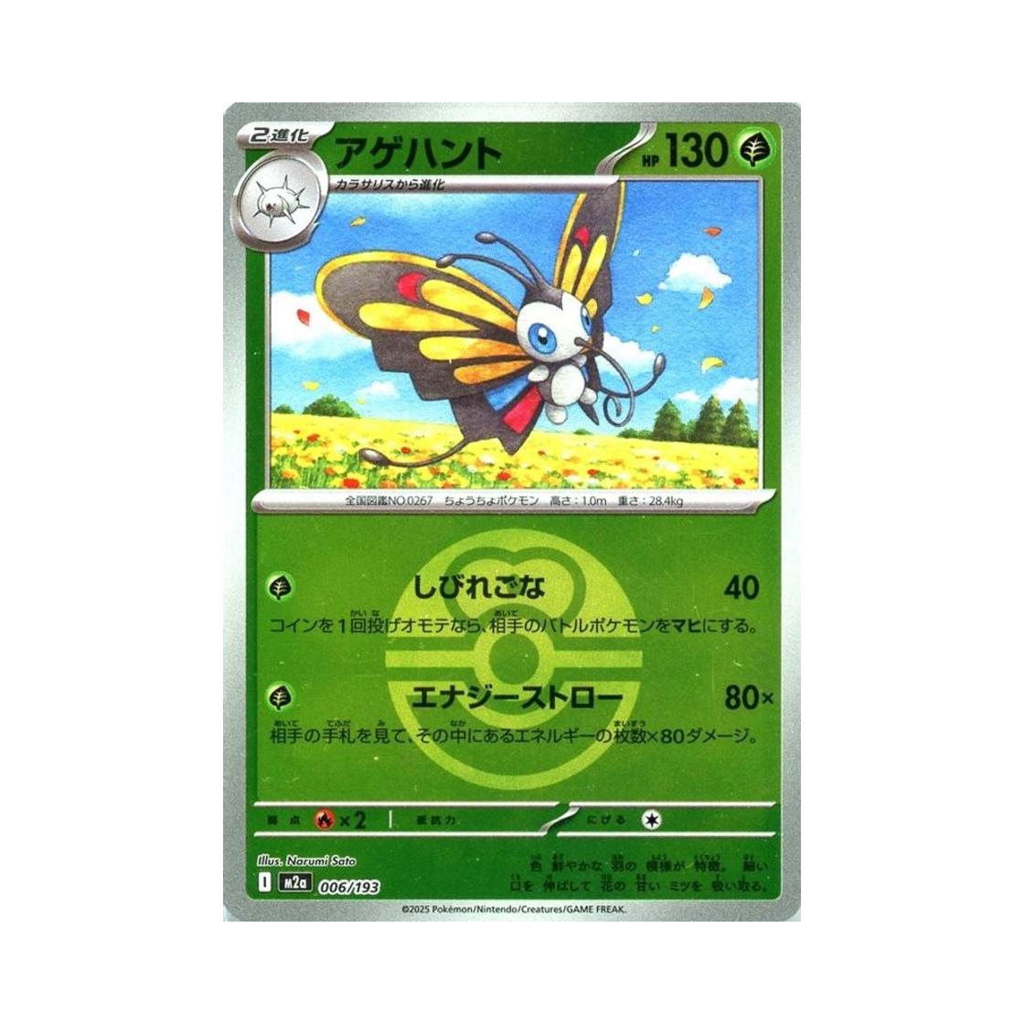 포켓몬 TCG 뷰티플라이 볼 미러 메가 드림 ex (일어판)(Pokemon TCG Beautifly Ball Mirror Mega Dream ex (Japanese Ver.)) - 1