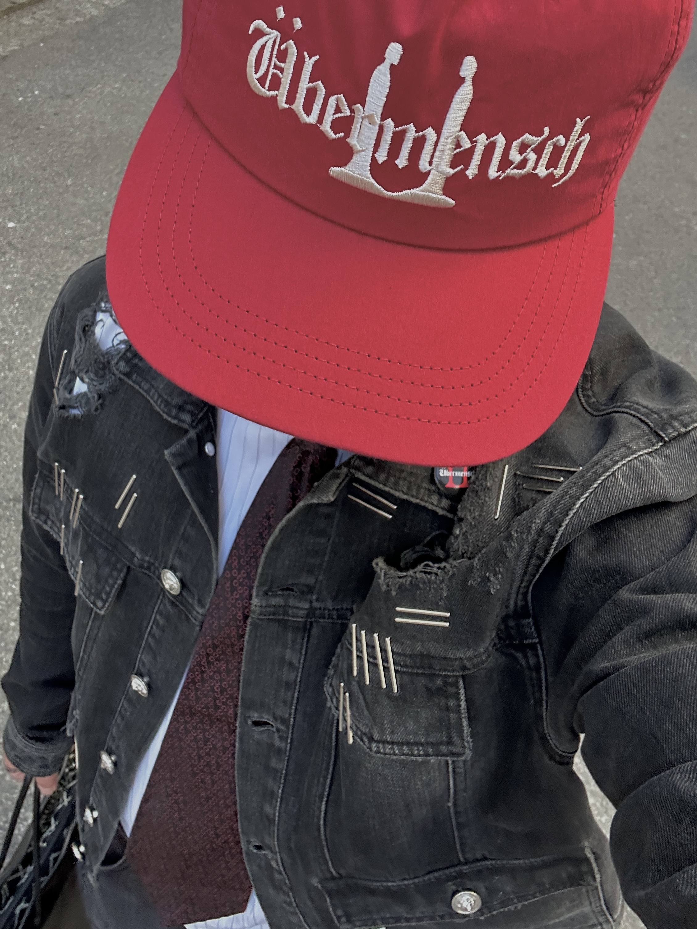 Dr. Martens 1460 Smooth Boots Black, G-DRAGON Ubermensch Cap Burgundy 착용 스타일 - 6