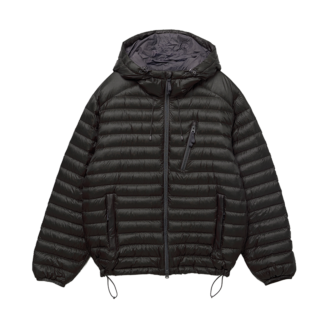 HRJU6E809CG HIS HAZZYS Charcoal Gray Lightweight Down Jacket