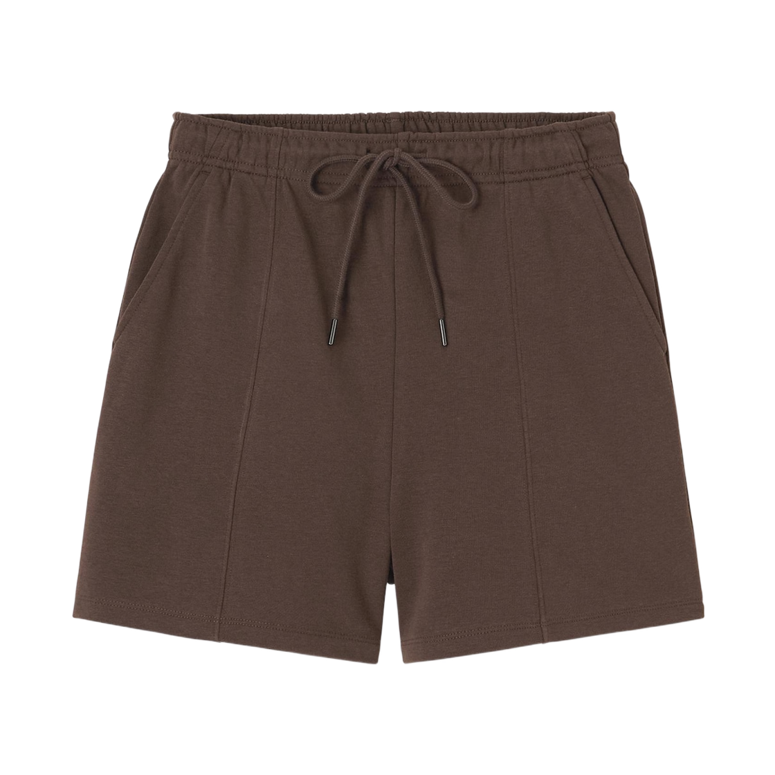 (W) GU 스웨트 쇼츠 다크 브라운((W) GU Sweat Shorts Dark Brown) - 1