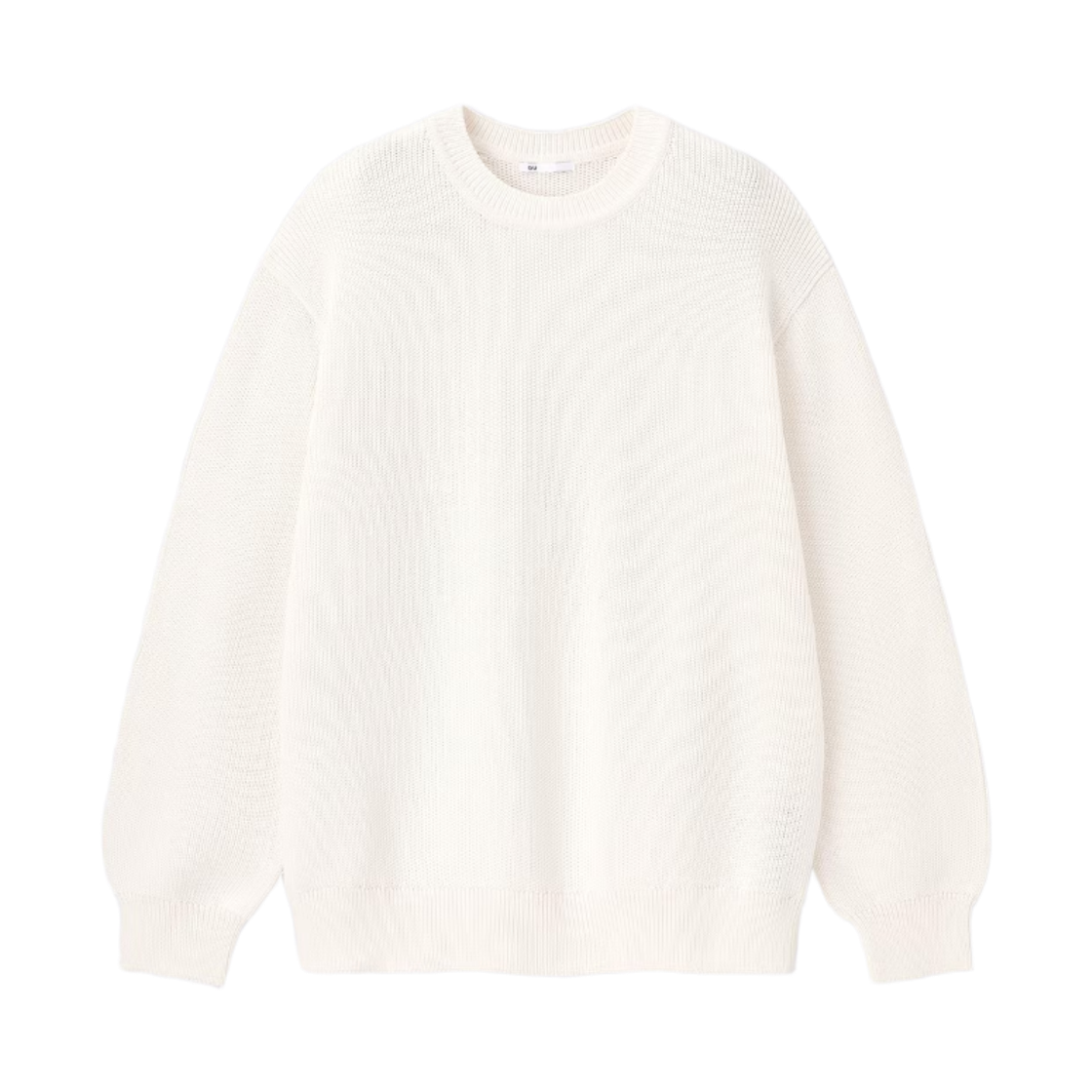GU 릴리얀 크루넥 스웨터 오프 화이트(GU Lily Yarn Crewneck Sweater Off White) - 1