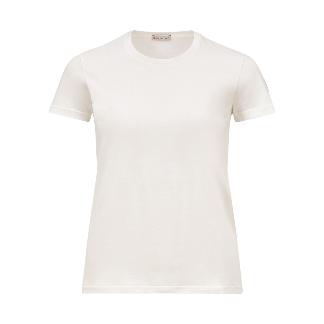 L1-093-8C73200-V8058-033 (W) Moncler Logo Patch Cotton Jersey T-Shirt Off White - 26SS