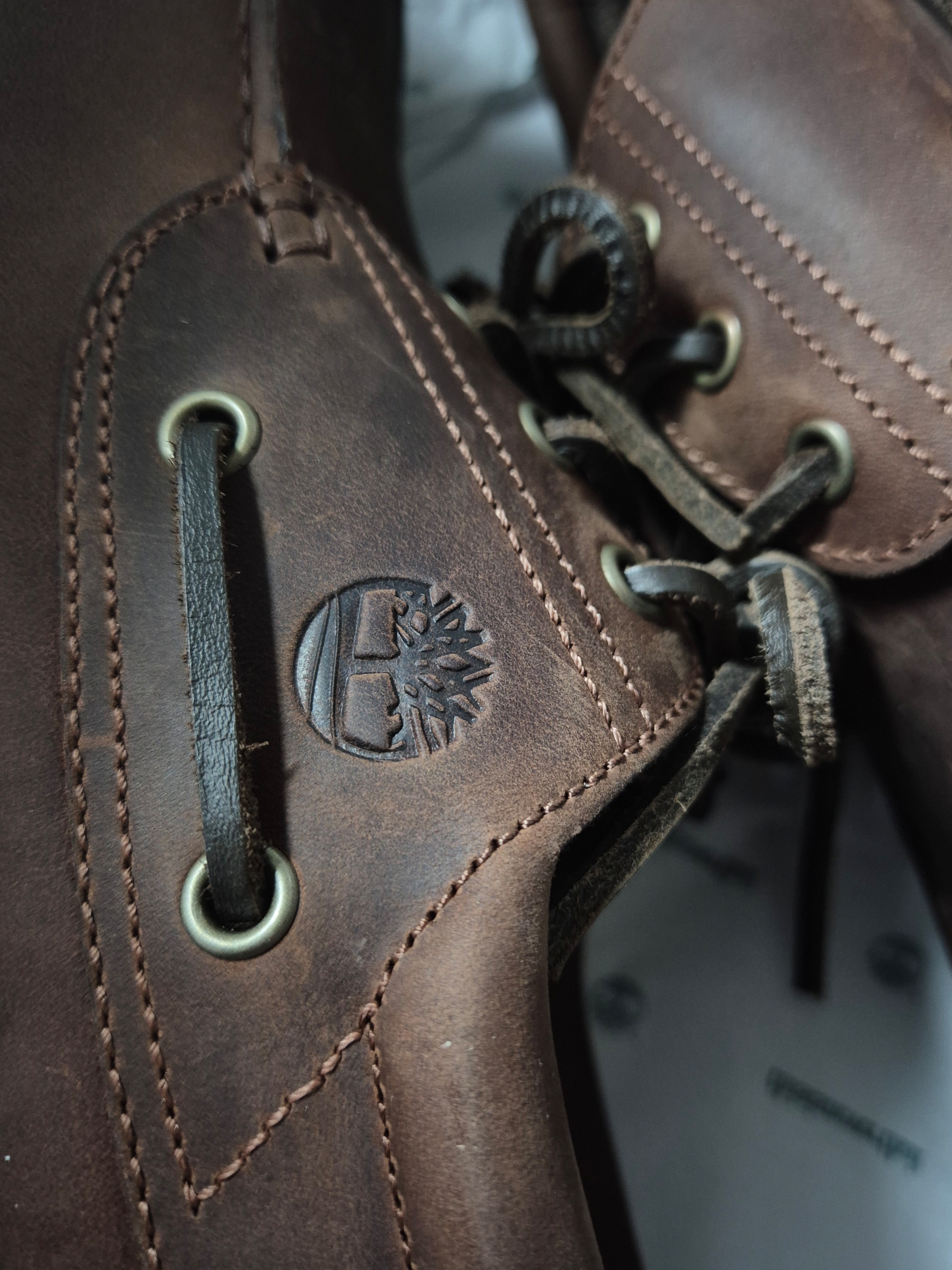 Timberland x Thisisneverthat 3-Eye Authentic Boat Shoes Brown - Wide 착용 스타일