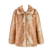 (W) I Am Gia Bambi Fur Coat Neutral