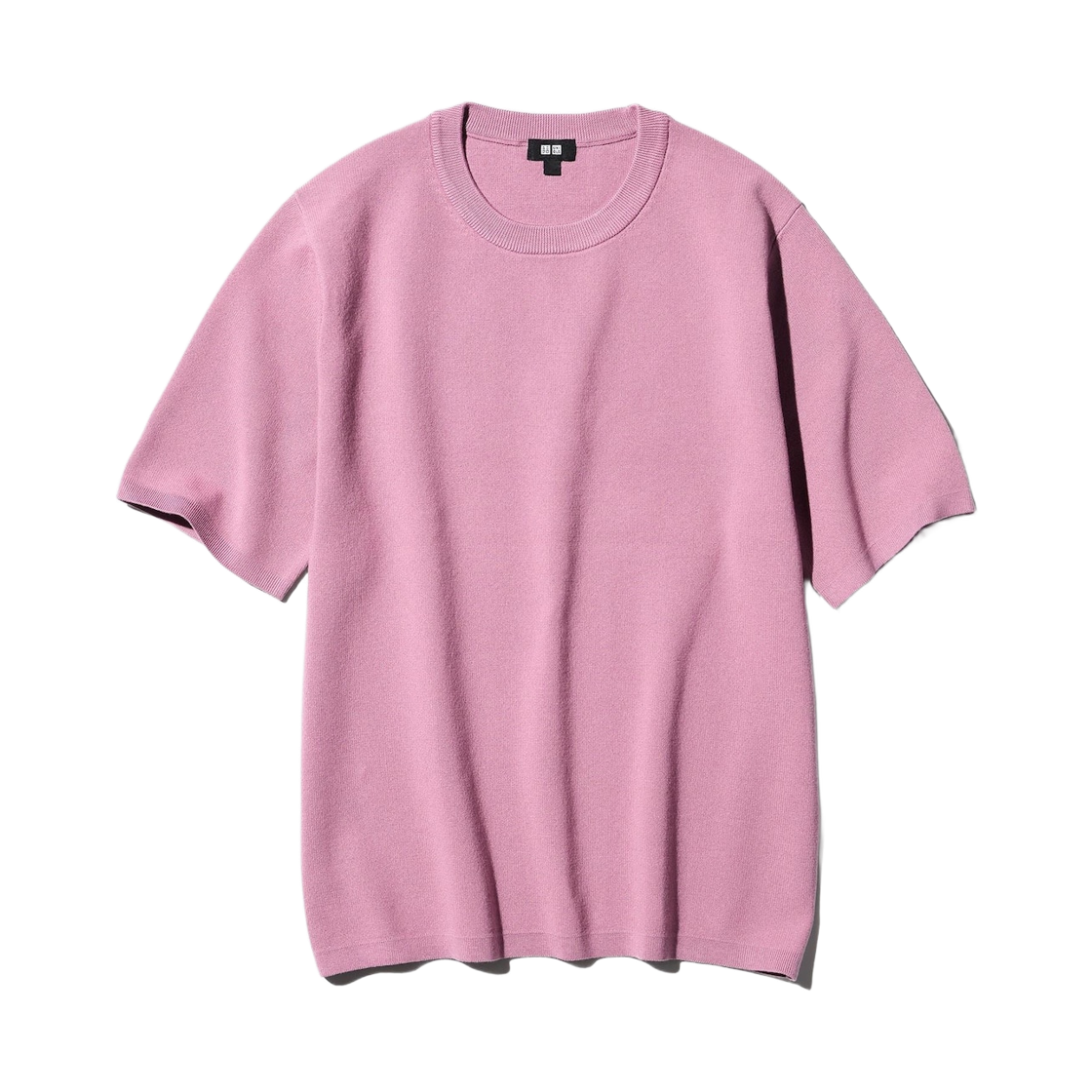 481726-11 / 481004-11 Uniqlo Washable Milano Ribbed Knitted T-Shirt Pink - JP
