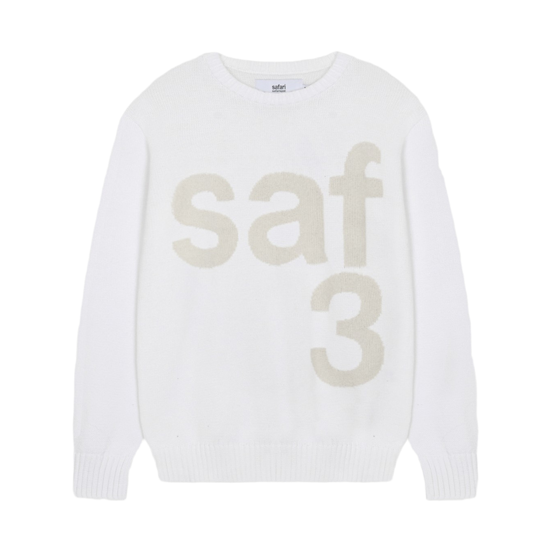 [KREAM 단독] 사파리스팟 베이직 사파리 니트 화이트([KREAM 단독] Safarispot Basic Safari Knit White)