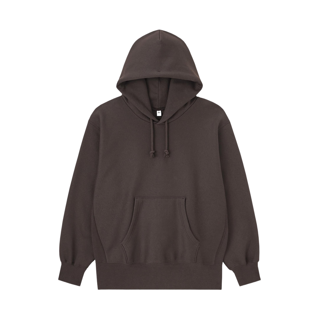347965-39 GU Heavyweight Sweat Hoodie Dark Brown
