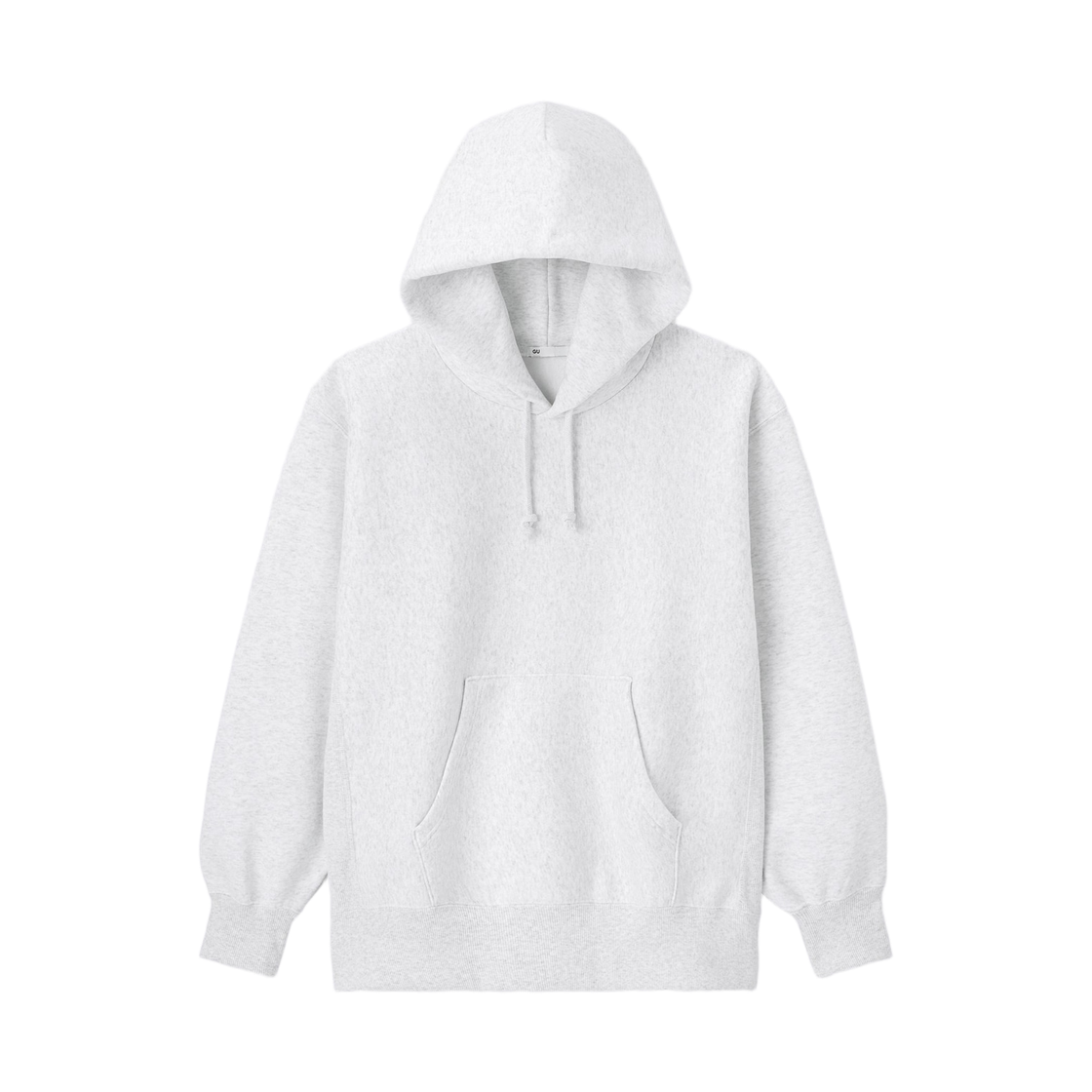 347965-02 GU Heavyweight Sweat Hoodie Light Gray