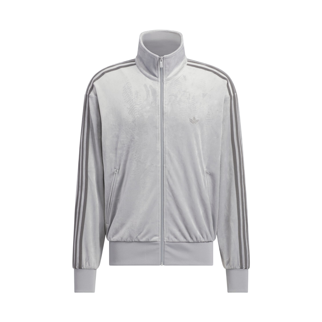아디다스 오리지널스 FB 벨루어 트랙 탑 라이트 오닉스 - KR 사이즈(Adidas Originals FB Velour Track Top Light Onix - KR Sizing)