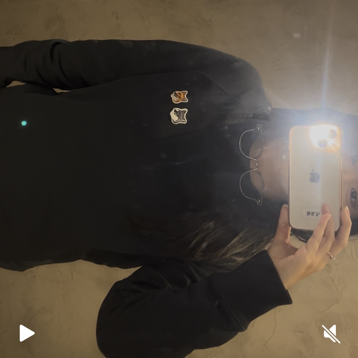 Maison Kitsune Double Fox Head Patch Classic Sweatshirt Anthracite, (W) Uniqlo Jersey Barrel Leg Pants Dark Brown - JP 착용 스타일 - 1
