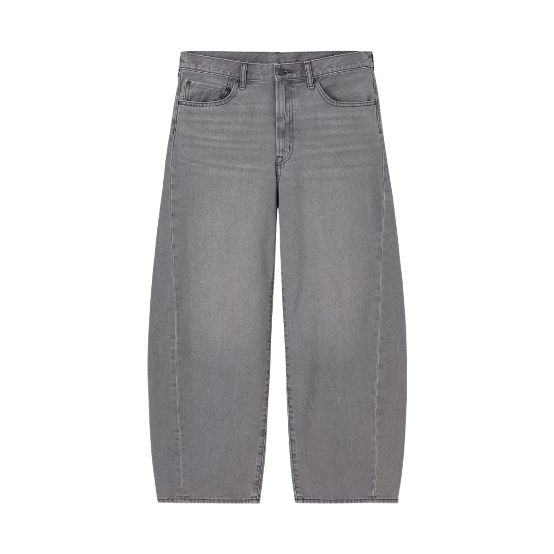 GU 배럴 레그 진 레귤러 그레이(GU Barrel Leg Jeans Regular Gray)