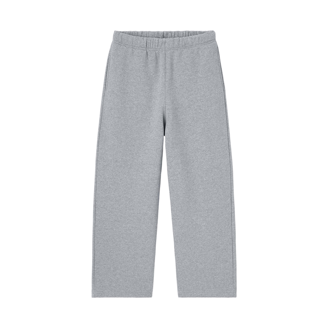 GU 헤비웨이트 스웨트 와이드 스트레이트 팬츠 그레이(GU Heavyweight Sweat Wide Straight Pants Gray) - 1