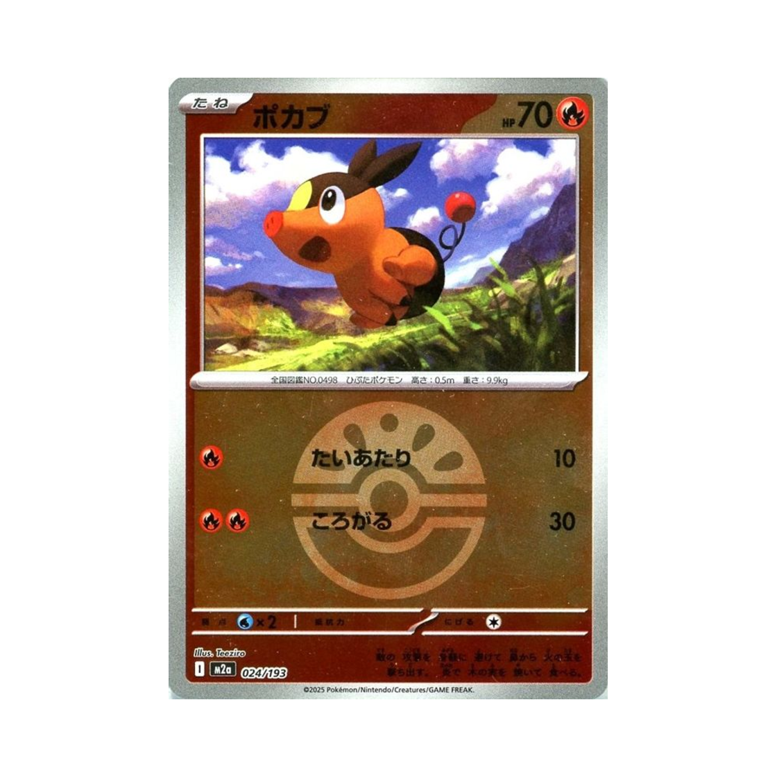 포켓몬 TCG 뚜꾸리 볼 미러 메가 드림 ex (일어판)(Pokemon TCG Tepig Ball Mirror Mega Dream ex (Japanese Ver.))