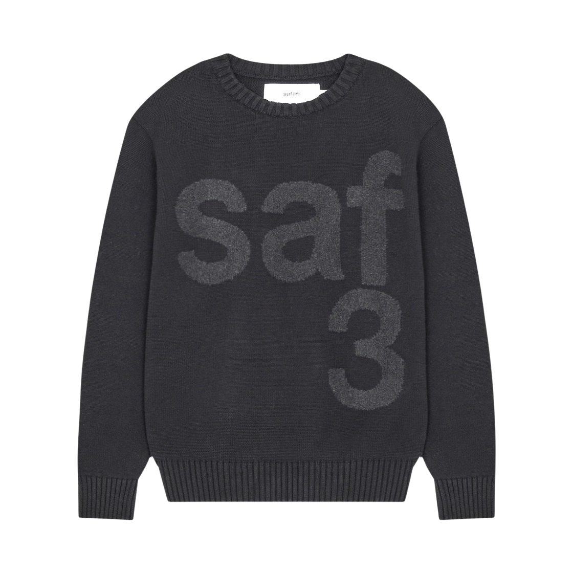 [KREAM 단독] 사파리스팟 베이직 사파리 니트 블랙([KREAM 단독] Safarispot Basic Safari Knit Black)