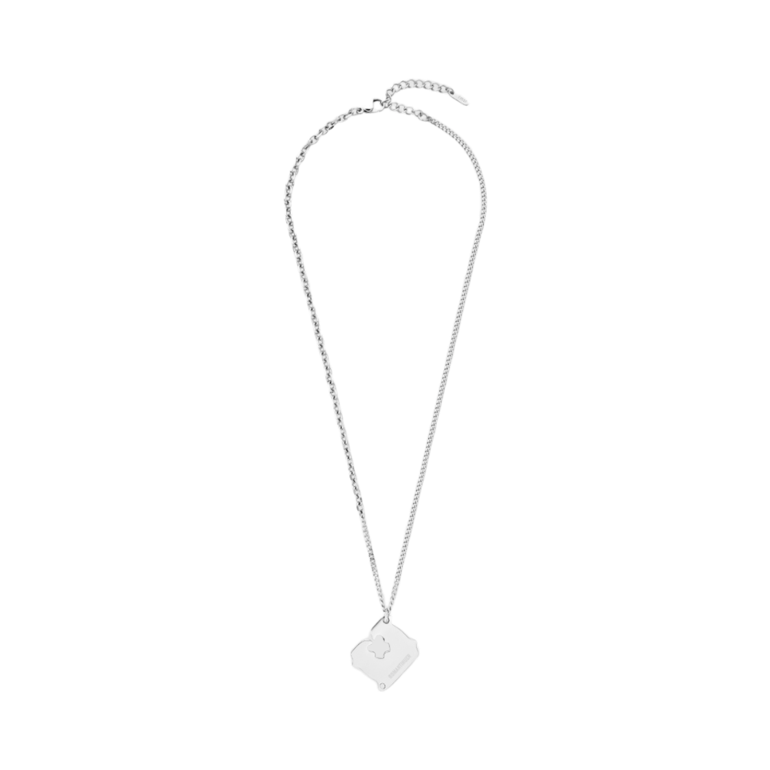 RNSN181 ROMANTINUER SN.181 Bread Clip Mixed Chain Necklace