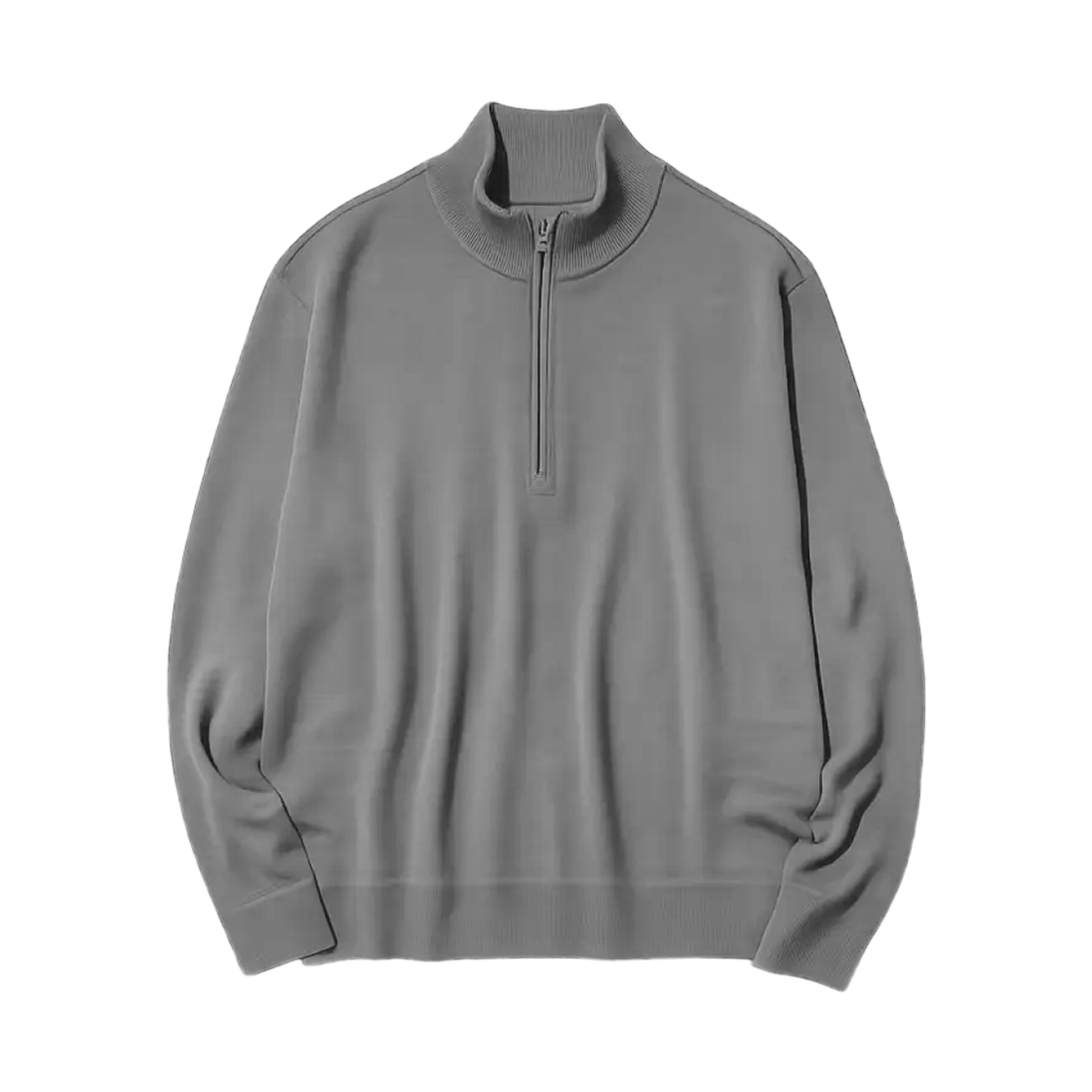 유니클로 메리노 울 하프집 니트 스웨터 그레이 - JP(Uniqlo Merino Wool Half-Zip Knit Sweater Gray - JP) - 1