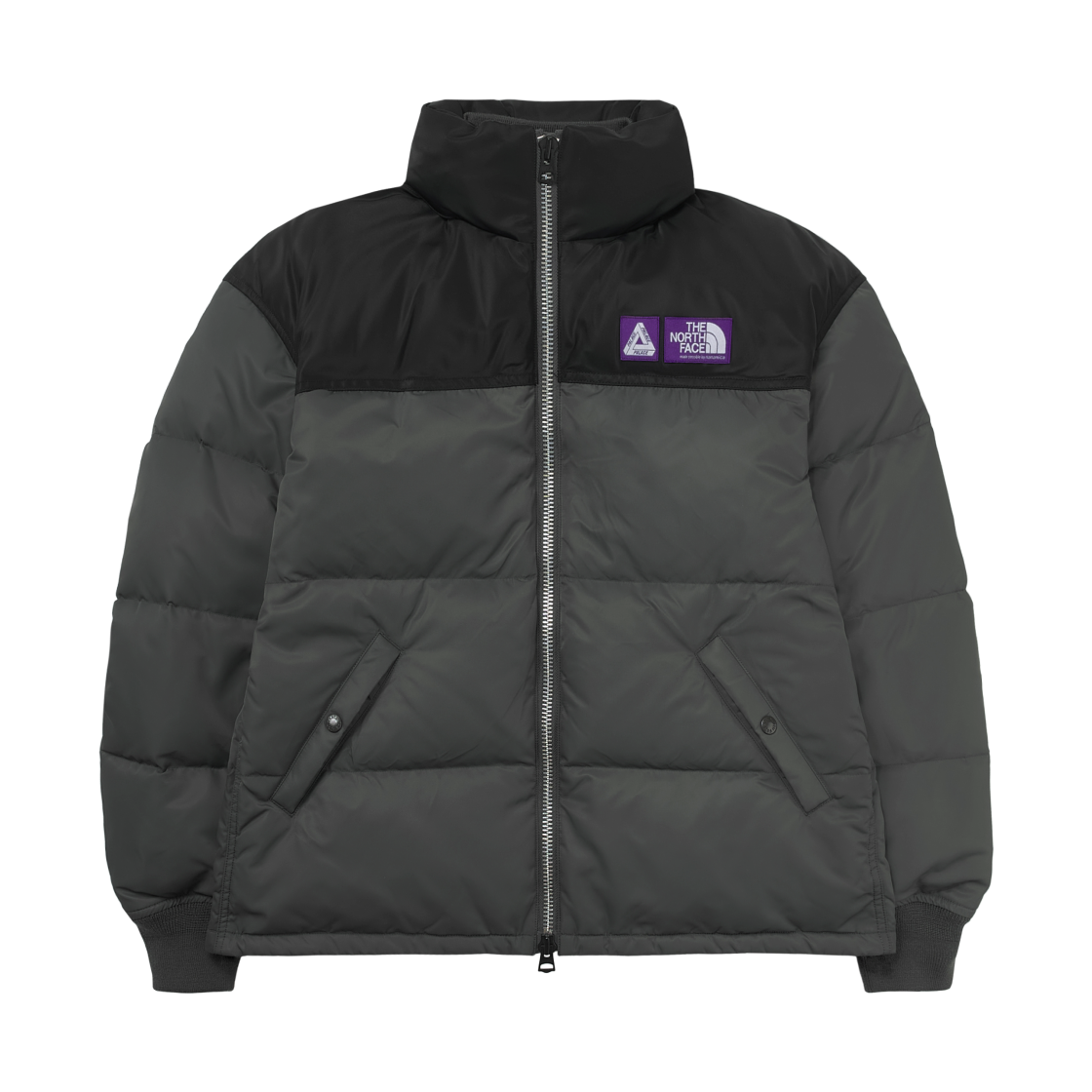 - Palace x The North Face Purple Label Windstopper Field Down Jacket Asphalt Gray - 25FW