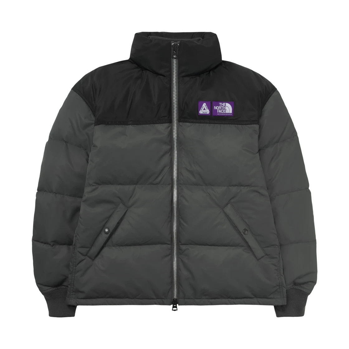 Palace Palace x The North Face Purple Label Windstopper Field Down Jacket Asphalt Gray - 25FW · XL
